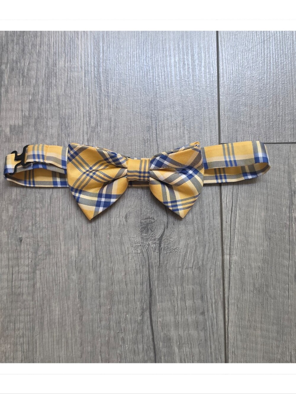 Lauren Ralph Lauren Yellow Blue Plaid Adjustable Bow Tie – Classic Preppy